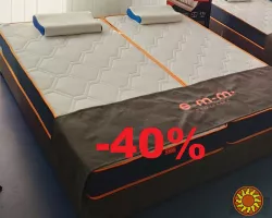 Матрац Denim Capri безпружинний з Меморі та різною жорсткістю сторін -42%!