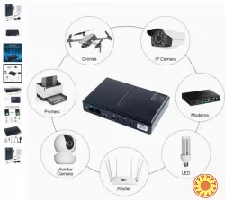 Mini DC UPS, універсальний блок безперебійного живлення з виходами 5V/9V/12V