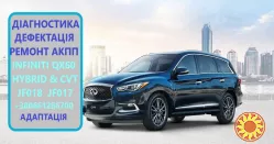 Діагностика та ремонт АКПП INFINITI QX60 # INFINITI QX60 HYBRID # 310203WX2E, 3170529X0E, 331003KA0B, JF017, JF018