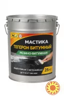 ТЕГЕРОН Битумный ЭКОБИТ ведро 25,0 кг мастика резино-битумная ДСТУ Б В.2.7-106-2001