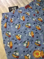 Чоловічі батальні труси з малюнком "акули на серфінгі" (арт. MBXK 307/01/131)