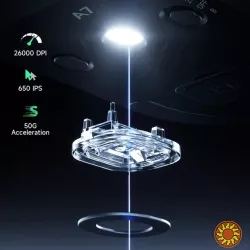 Бездротова ігрова миша MCHOSE A7 Pro Black