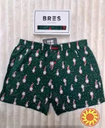 Чоловічі зелені сімейні труси з малюнком гномів ТМ "BRES" (арт. MBXK 307/01/140)
