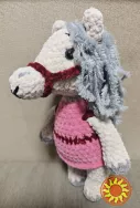 Кінь коник в'язана іграшка подарунок ручна робота hand made