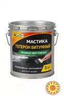 ТЕГЕРОН Битумный ЭКОБИТ ведро 3,0 кг мастика резино-битумная ДСТУ Б В.2.7-106-2001