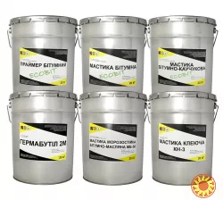 Мастика бутилкаучуковая ведро 25,0 кг БИТЭЛАСТ - ГЕРМЕТИК Ecobit ДСТУ Б В.2.7-108-2001