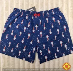 Чоловічі сімейні труси з новорічним принтом гномів (арт. MBXK 307/01/139)