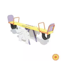 Гойдалка балансир дитяча “Носорог” на вуличний ігровий майданчик