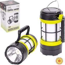 Ліхтар F-910 LED 2в1: Power Bank + Сонячна Батарея. Аварійний!