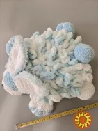 Іграшка  Зайчик подушка  м'яка в'язана ручна робота