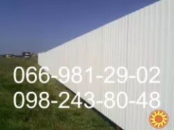 Профнастил РАЛ 9003.