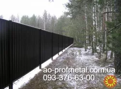 Профнастил РАЛ 9005 матовый.