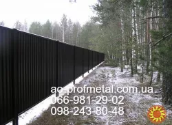 Профнастил РАЛ 9005 матовый.