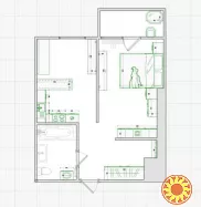 Продам 1-ком.квартиру в жк Акварель-3 в центре города на ул Пишоновской.