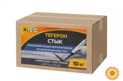Тегерон Стык Экобит ящик 10 кг герметизирующая морозостойкая нетвердеющая мастика ДСТУ Б В.2.7-108-2001