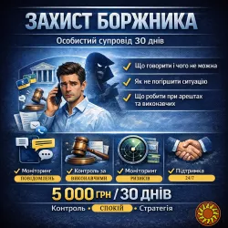 Захист боржника Особистий супровід 30 днів