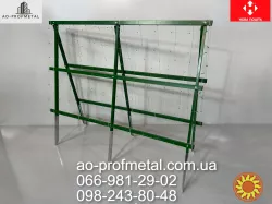 Опора для растений коричневого матового цвета размером 900 мм на 1700 мм.