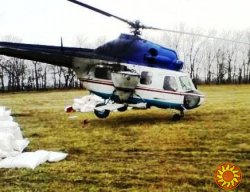 Услуги рассеивания селитры вертолетом