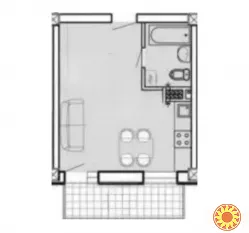 1к ЖК Приморская/ Тещин мост. Евроремонт. Балкон