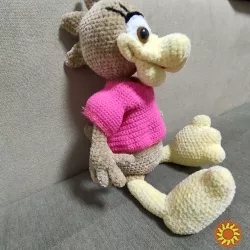 Іграшка м'яка  качечка  в'язана  Поночка   ручна робота hand made