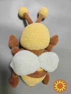 Іграшка Бджілка жовта в'язана дитяча ручная работа подарунок сувенір hand made