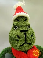Іграшка  Грінч викрадач Різдва м'яка в'язана 36 см  мультфільм новорічна handmade ручна робота