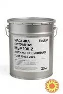 Мастика битумная МБР 100-2 Ecobit ГОСТ 30693-2000 Антикоррозионная 20 кг