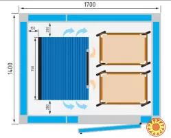 Шоковая заморозка, низькотемпературні камери для переробки молочної продукції