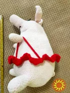 Іграшка м'яка в'язана рожева свинка поросятко ручна робота подарунок