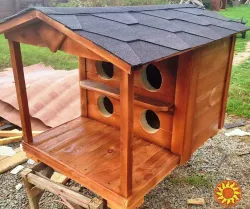 Будка для котов, утепленная.