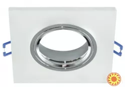 Стельовий світильник/корпус, Strühm, вбудований, квадратний, скло/хром, 1хGU10, STR-03598