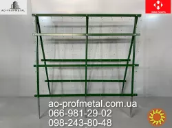 Двойная опора для растений оливкового  цвета.