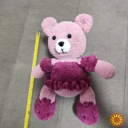 Іграшка Ведмедик м'яка в'язана дитяча  ручна робота