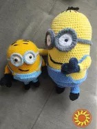 Міньон Боб іграшка м'яка  в'язана  весела дитяча ручна робота