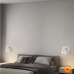 Набір настінних світильників з магнітним кріпленням, сенсорним керуванням та акумулятором 2000мА/год