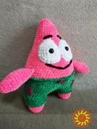 Іграшка Патрік 26 см Губка Боб квадратні штани  в'язана ручна робота