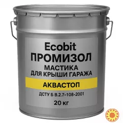 Мастика для крыши гаража ПРОМИЗОЛ Ecobit -22 ДСТУ Б В.2.7-108-2001 20 кг