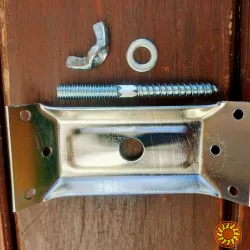 Кріплення 50х1.5 ножки стола стяжка кутник пластина комплект цинк