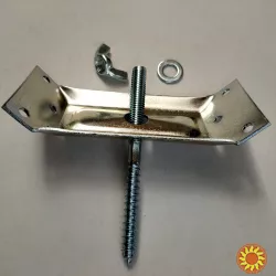 Кріплення 50х1.5 ножки стола стяжка кутник пластина комплект цинк