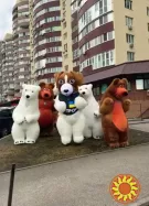 Костюм аниматору Мишка 250 см, свобода движений, обзор, 4 часа работы