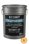 Мастика обмазочная битумная гидроизоляционная холодная ГИДРОИЗОЛ Ecobit-27  ДСТУ Б В.2.7-108-2001