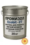 Мастика для ремонта мягкой кровли холодным способом ПРОМИЗОЛ Ecobit -27 ДСТУ Б В.2.7-108-2001 20 кг