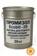 Холодные мастики для ремонта мягкой кровли ПРОМИЗОЛ Ecobit -28 ДСТУ Б В.2.7-108-2001