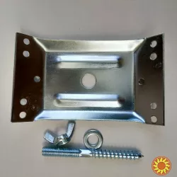 Кріплення ножки 70х1,5 мм стола пластина куточок в комплекті