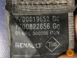 Бу ремень безопасности задний Renault Laguna 1, 7700822656, 7700819652, левый правый.