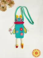 Сумка-чохол для дівчинки, монстрик квітковий метелик