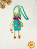 Сумка-чохол для дівчинки, монстрик квітковий метелик