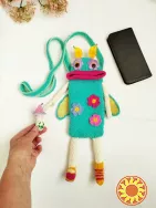 Сумка-чохол для дівчинки, монстрик квітковий метелик