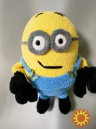 Міньйон Боб 33 см в'язана  м'яка іграшка  плюшева  ручна робота