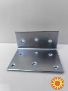 Куточок 35х55х75х2 кріпильний монтажний широкий металевий оцинкований